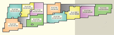 Floor Plan of Jena JB Garden in Khandagiri, Bhubaneswar - Image 153776