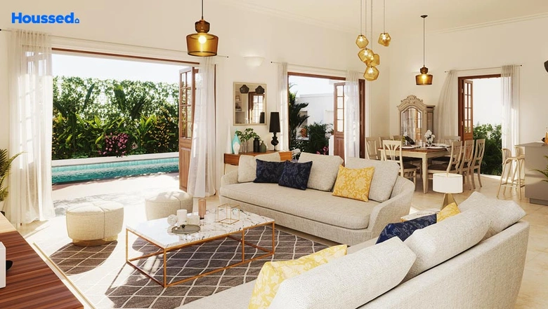 Living Room of Faria Tabra Villas in Arpora, Goa - Image 153842