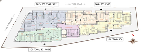 Floor Plan of Kapis Avantika in Pandra, Bhubaneswar - Image 153959