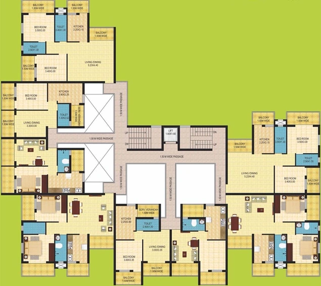 Floor Plan of Sudin Naik Chintamani Plaza in Mapusa, Goa - Image 154058