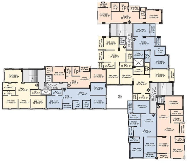 Floor Plan of Loharuka Green Chinar in New Town, Kolkata - Image 154070