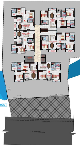 Master Plan of KK Narayani Enclave in Pahala, Bhubaneswar - Image 154178