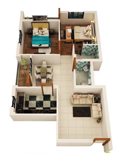 2 BHK Flat in Ganapati Enclave in Ghatikia, Bhubaneswar - Image 811547