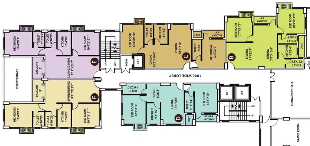 Floor Plan of KGC La Casa Greens in Sealdah, Kolkata - Image 154435
