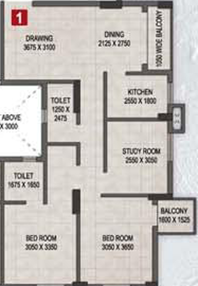 3 BHK Flat in Magnolia Sky View in Rajarhat, Kolkata - Image 811692