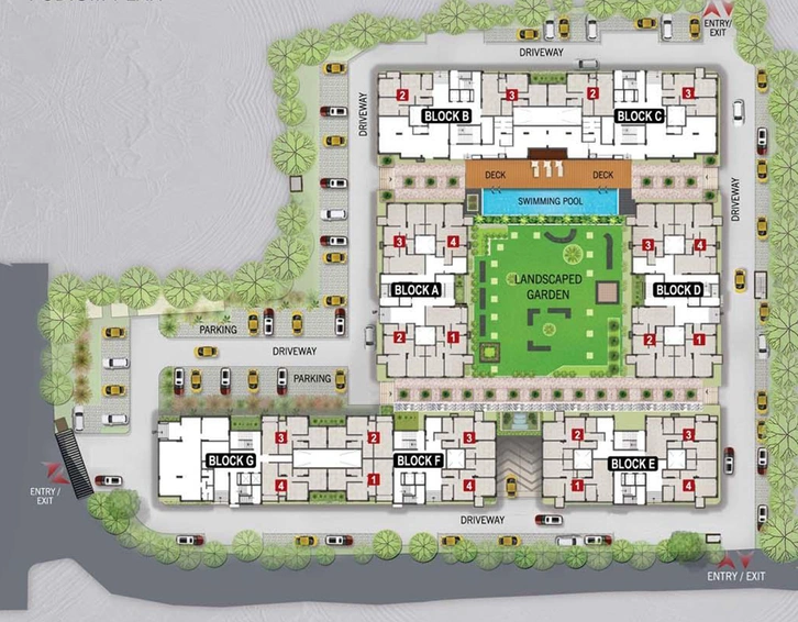 Master Plan of Magnolia Sky View in Rajarhat, Kolkata - Image 154692
