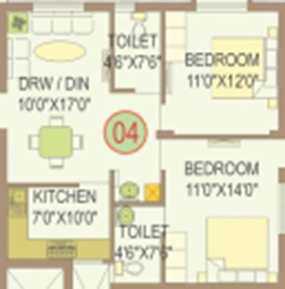 2 BHK Flat in Laxmi Enclave in Hanspal, Bhubaneswar - Image 811694