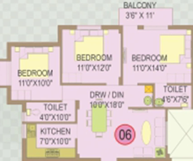3 BHK Flat in Laxmi Enclave in Hanspal, Bhubaneswar - Image 811696