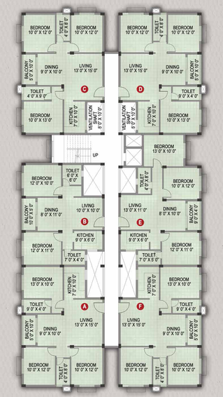 Floor Plan of Magnolia Vishnupriya in Baruipur, Kolkata - Image 154765