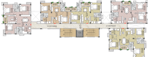 Floor Plan of Natural Symphony Proxima in Kamalgazi, Kolkata - Image 154844