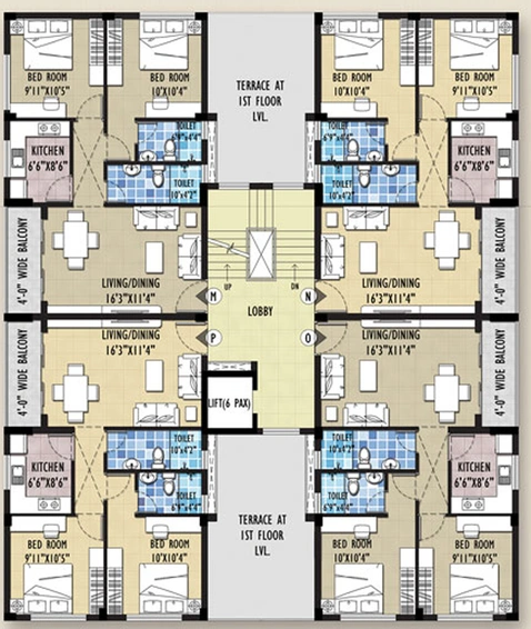Floor Plan of Natural Symphony Serenity in Kamalgazi, Kolkata - Image 154864