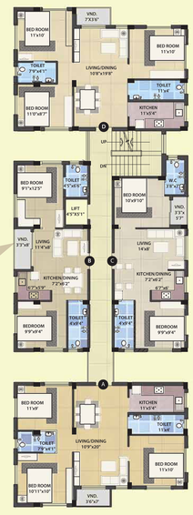 Floor Plan of Natural Symphony Serenity 2 in Kamalgazi, Kolkata - Image 154897