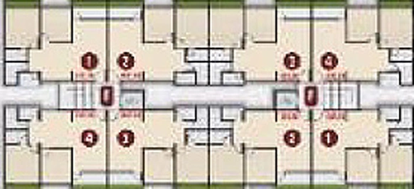 Floor Plan of Krishna Sankalp Residency in Amroli, Surat - Image 154927