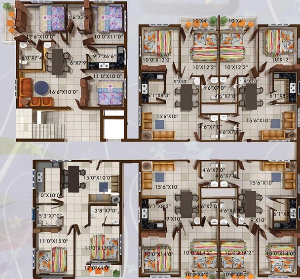 Floor Plan of Laxmi Palace in Hanspal, Bhubaneswar - Image 154937