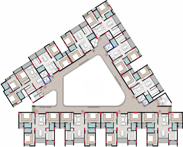Floor Plan of Shree Shubh Mangalam in Khajrana, Indore - Image 154977