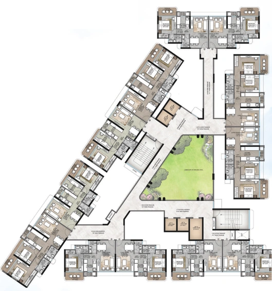Floor Plan of Trec Casa Terraza in Vasai West, Palghar - Image 113765