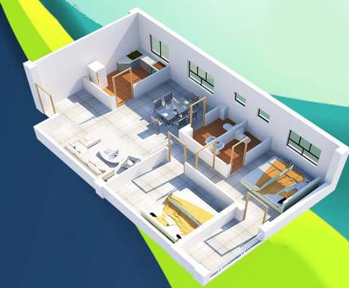 2 BHK Flat in Nitu The Nucleus in Rajarhat, Kolkata - Image 811821