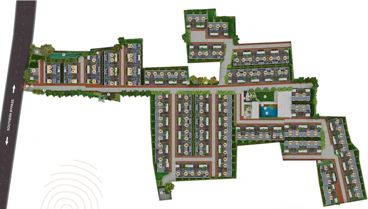 Master Plan of Rajat Southern Vista in EM Bypass, Kolkata - Image 155500