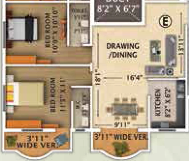 2 BHK Flat in Rajwada Estate in Garia, Kolkata - Image 811932