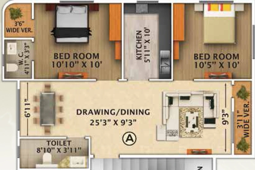 2 BHK Flat in Rajwada Estate in Garia, Kolkata - Image 811931