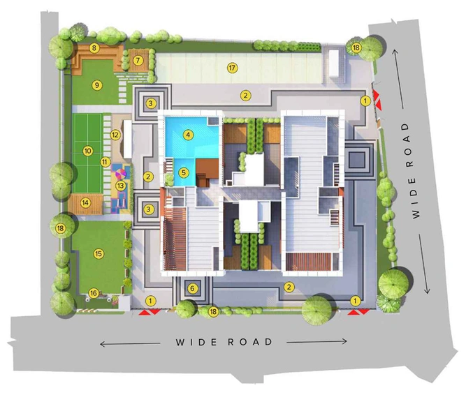 Master Plan of Realmark Amora in Tollygunge, Kolkata - Image 155763