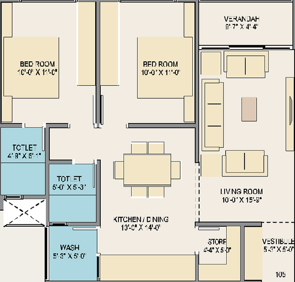 2 BHK Flat in Abhishek Homes in Kalol, Gandhinagar - Image 812041