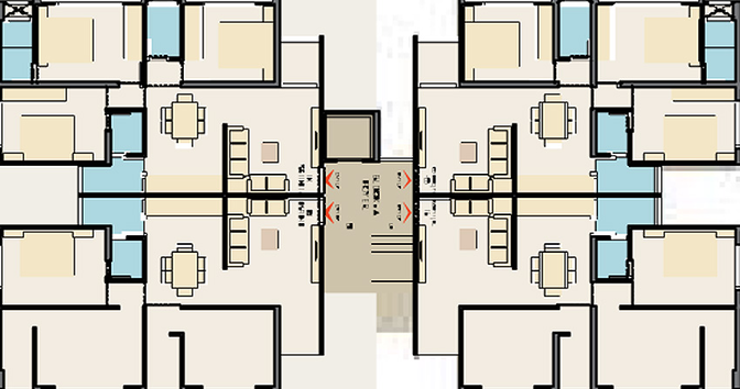Floor Plan of Abhishek Homes in Kalol, Gandhinagar - Image 155894
