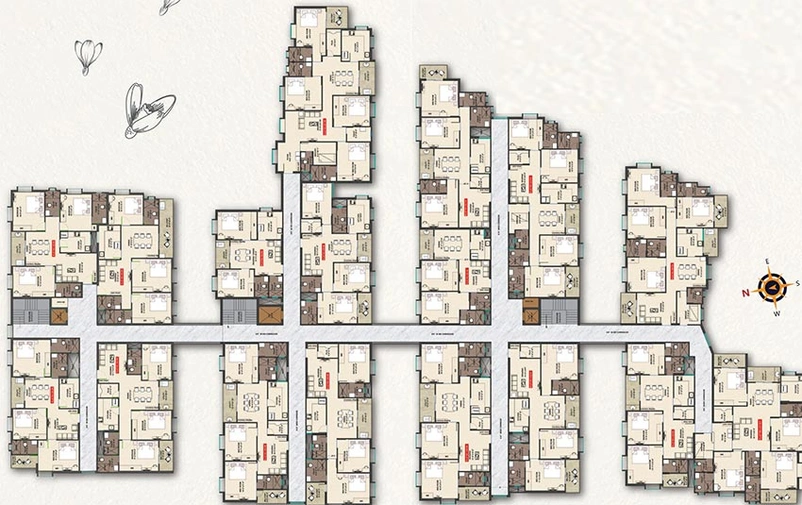 Floor Plan of Luxnest Shree Bhuvan in Khandagiri, Bhubaneswar - Image 155942