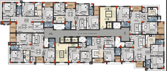 Floor Plan of Maa Basudha Heights in Chandrasekharpur, Bhubaneswar - Image 155983