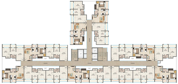 Floor Plan of PNK Tiara Hills in Mira Road East, Thane - Image 113557