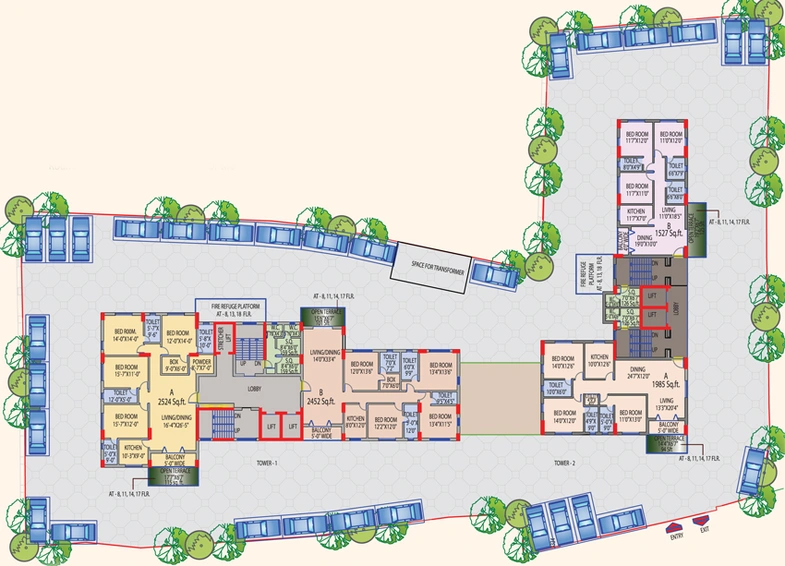 Master Plan of Alcove Regency in Topsia, Kolkata - Image 156066