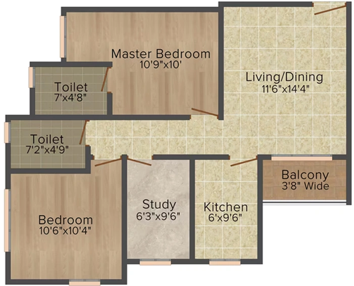 2.5 BHK Flat in Arrjavv Sonar Kella in Baruipur, Kolkata - Image 812108