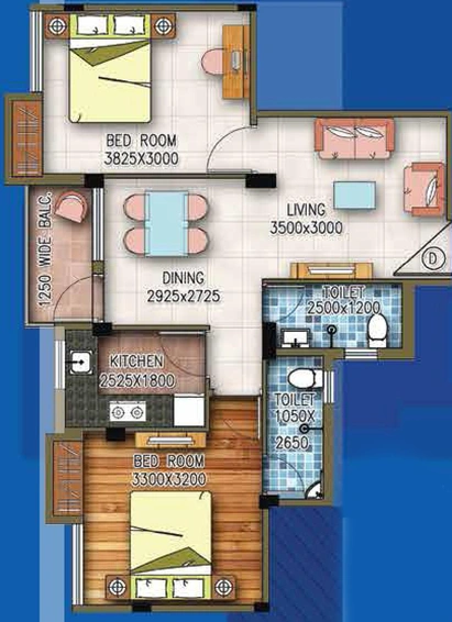 2 BHK Flat in Realmark Residency in Behala, Kolkata - Image 812111