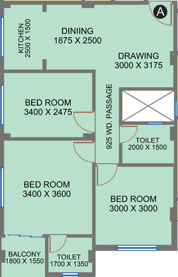 3 BHK Flat in Realtech Khushi in Rajarhat, Kolkata - Image 812114