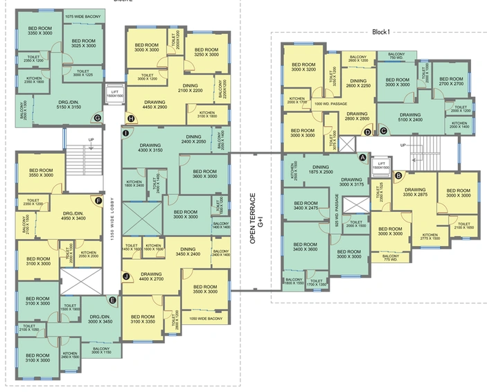 Floor Plan of Realtech Khushi in Rajarhat, Kolkata - Image 156100