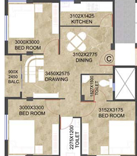 3 BHK Flat in Realtech Nirman Bela in Rajarhat, Kolkata - Image 812117