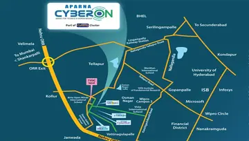 Location of Aparna Cyberon - Image 113582