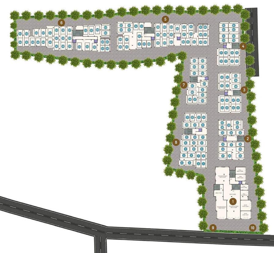 Master Plan of Realtech Nirman Curiocity Classic in New Town, Kolkata - Image 156130