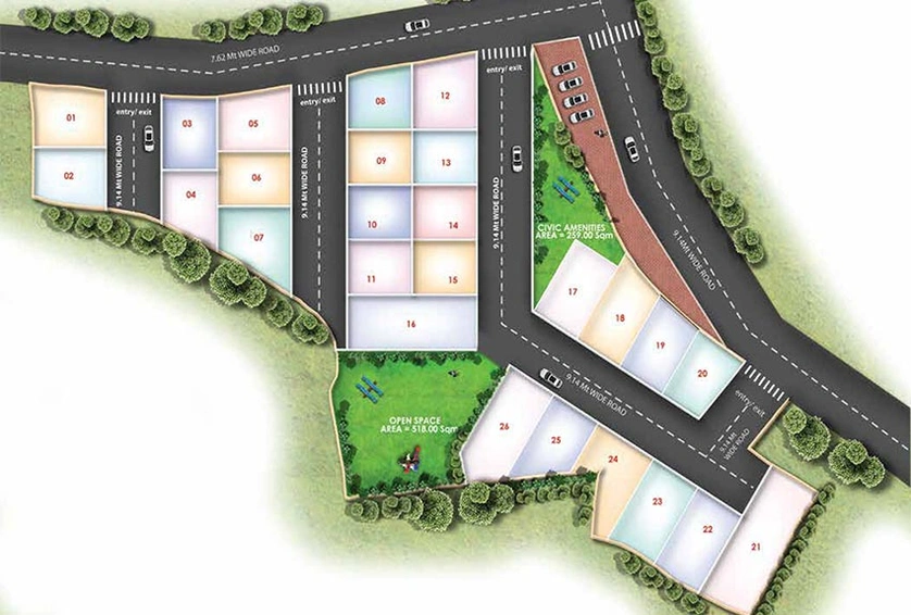Master Plan of Mahima Villa in Patia, Bhubaneswar - Image 156142