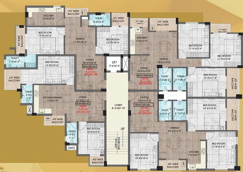 Floor Plan of Mason Avenue in Kalarahanga, Bhubaneswar - Image 156149