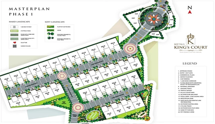 Master Plan of Metro Kings Court in Jatani, Bhubaneswar - Image 156177