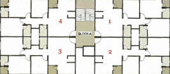 Floor Plan of Lotus Aditya Elite in Zundal, Ahmedabad - Image 156210