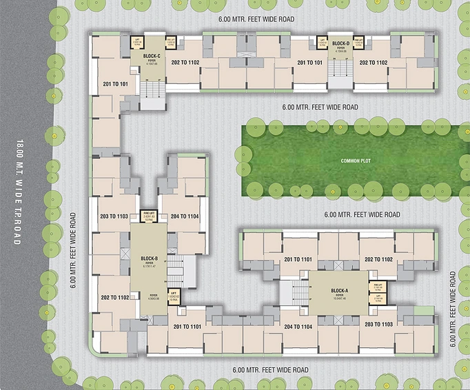 Master Plan of Madhav Aishvaryam in Sargasan, Gandhinagar - Image 156215