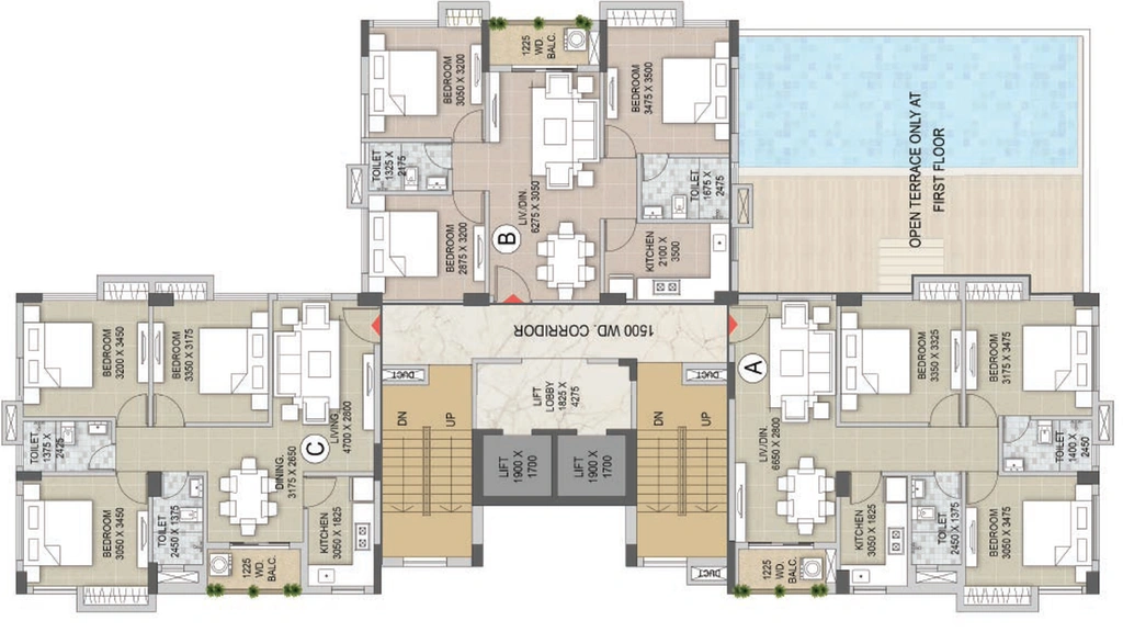 Floor Plan of Deeshari Sudebi in Garia, Kolkata - Image 156323