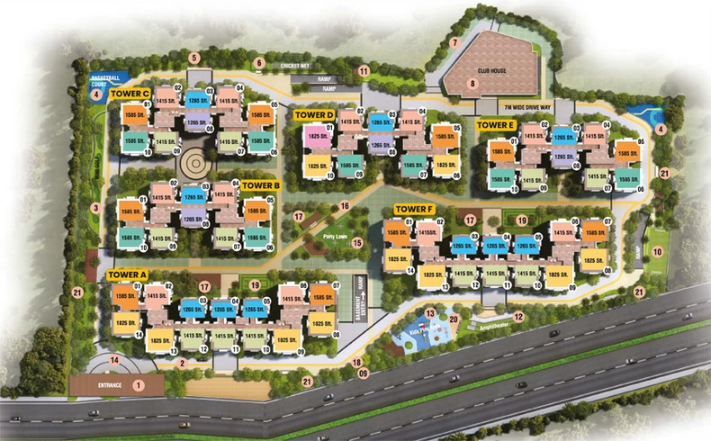 Master Plan of Ramky One Orion in Pocharam, Hyderabad - Image 113849