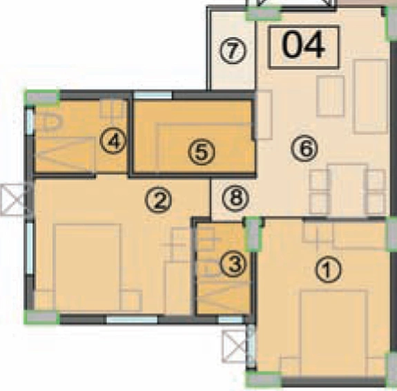 2 BHK Flat in Eden City in Maheshtala, Kolkata - Image 812203