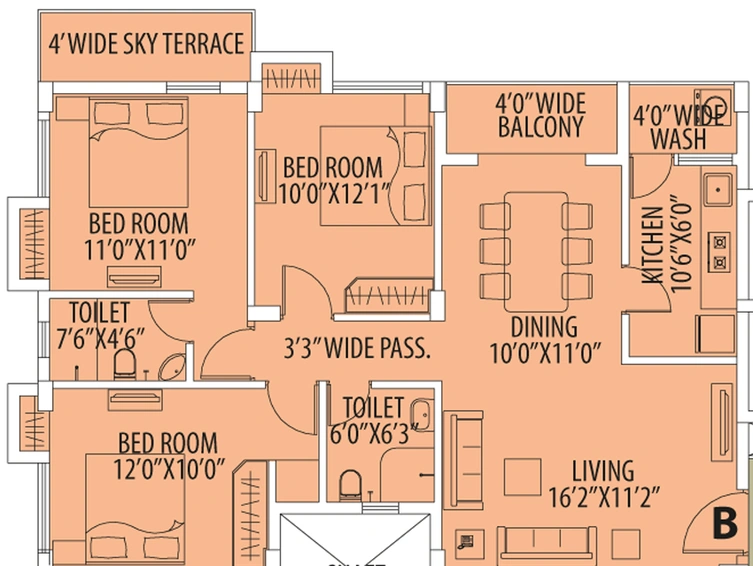 3 BHK Flat in PS Arham in New Town, Kolkata - Image 812219