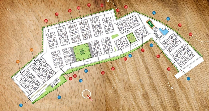Master Plan of Motwani MJ Woods in Andharua, Bhubaneswar - Image 156478