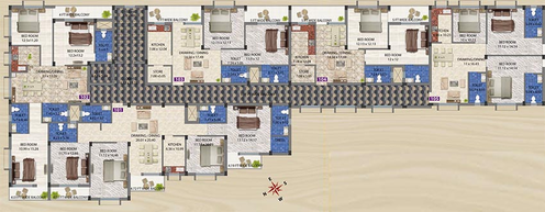 Floor Plan of Neelachal Greenfields in Sundarpada, Bhubaneswar - Image 156499