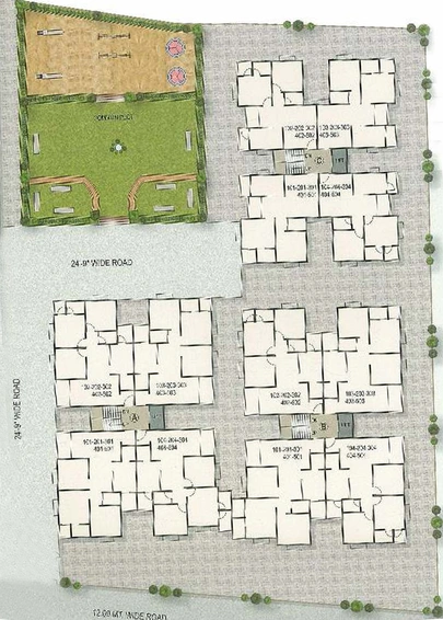 Master Plan of Anand Residency in Dahegam, Gandhinagar - Image 156540